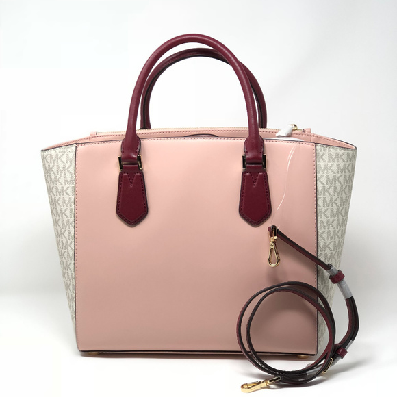 Michael Kors Large Tote PastelPink Vanilla Satchel - Picture 2 of 6